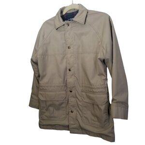 Rare Vintage Woolrich Women's Wool blend Lining Khaki Jacket Sz S